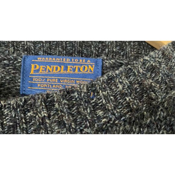 Pendleton Men's Crewneck Sweater - Blue - Picture 4 of 4